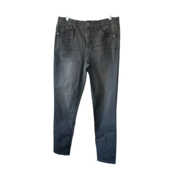 Democracy Modern "Ab"solution High Rise Ankle Length Grey Skinny Jeans Sz 10 - Picture 1 of 6
